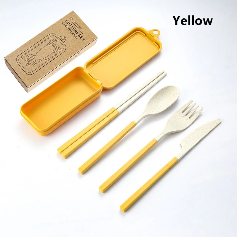 Portable Wheat Straw Cutlery Set