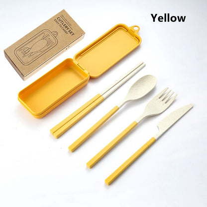 Portable Wheat Straw Cutlery Set