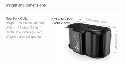 Humane No-Shock Anti-Bark Training Collar for Dogs