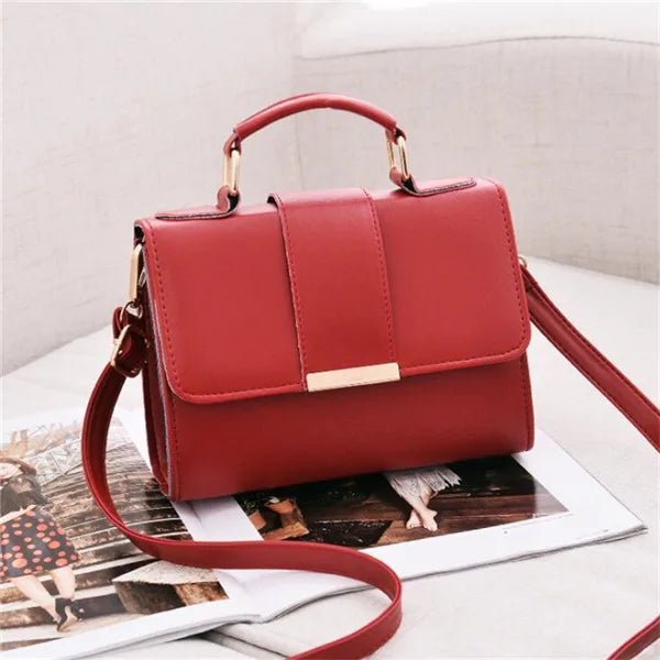 Classic PU Leather Flap Crossbody Handbag