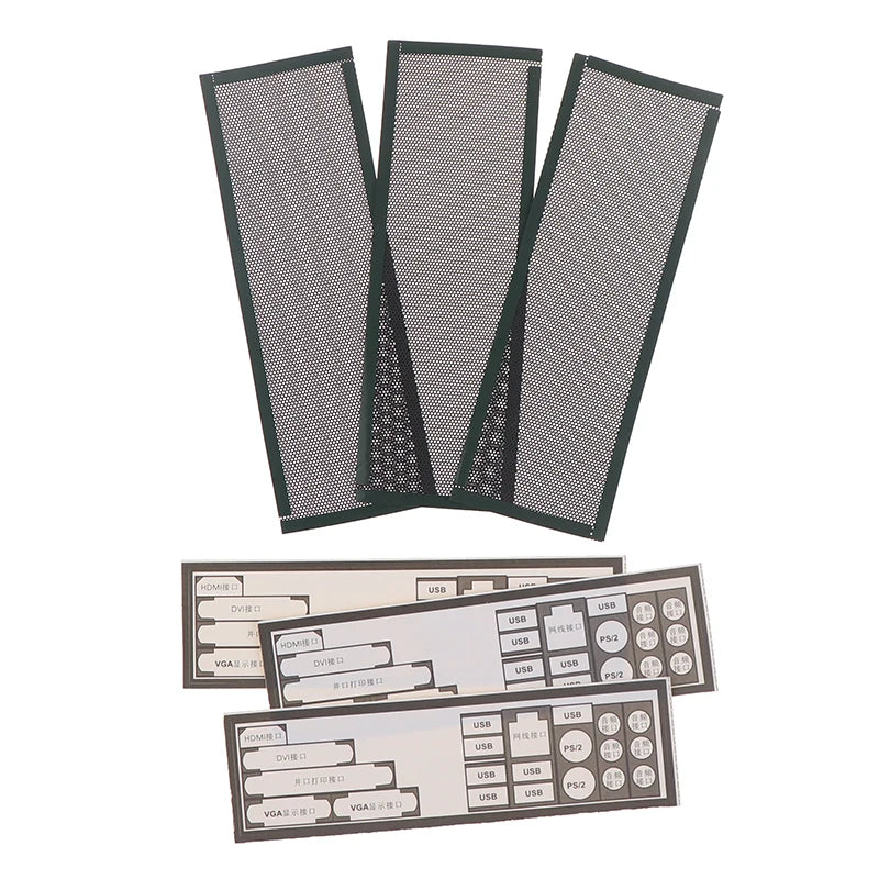 PVC Computer Case I/O Dust Filter Set