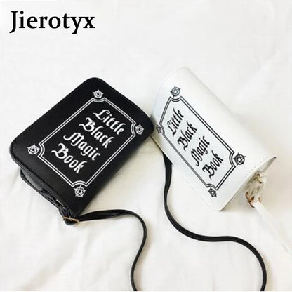 Letter Print PU Leather Crossbody Bag