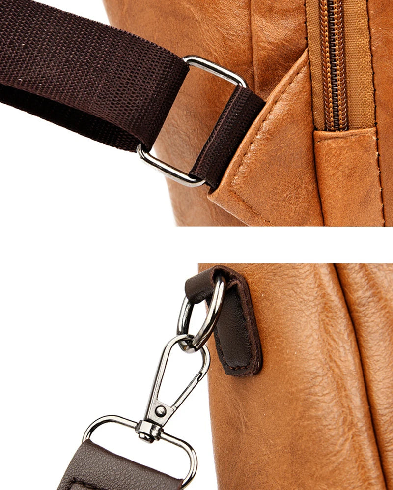 Women’s Anti-Theft PU Leather Travel Backpack