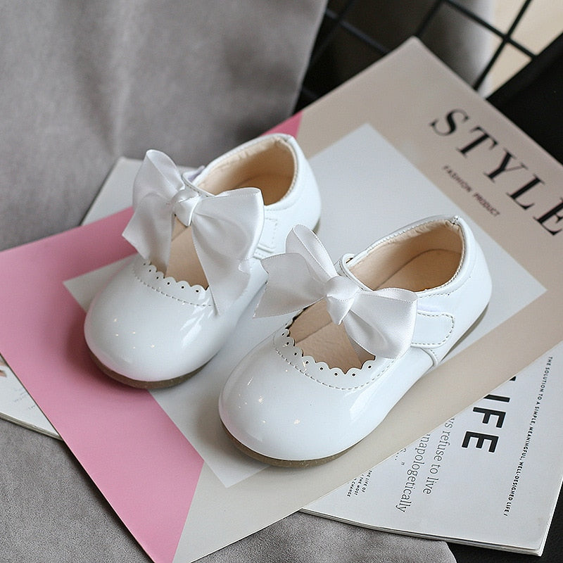 ULKNN Baby girls cute bow shoes