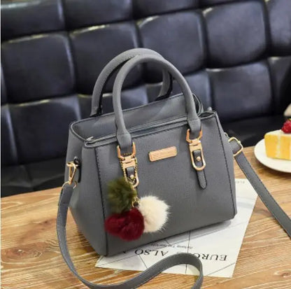 Large Capacity PU Leather Shopper Tote Bag