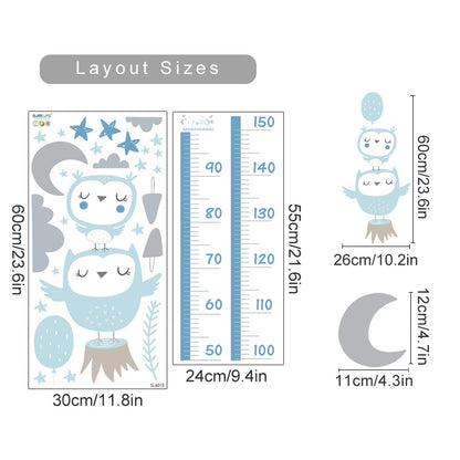 Cartoon Baby Height Measurement