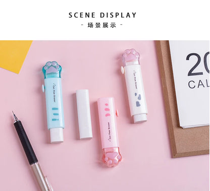 Retractable Cat Claw Pencil Eraser