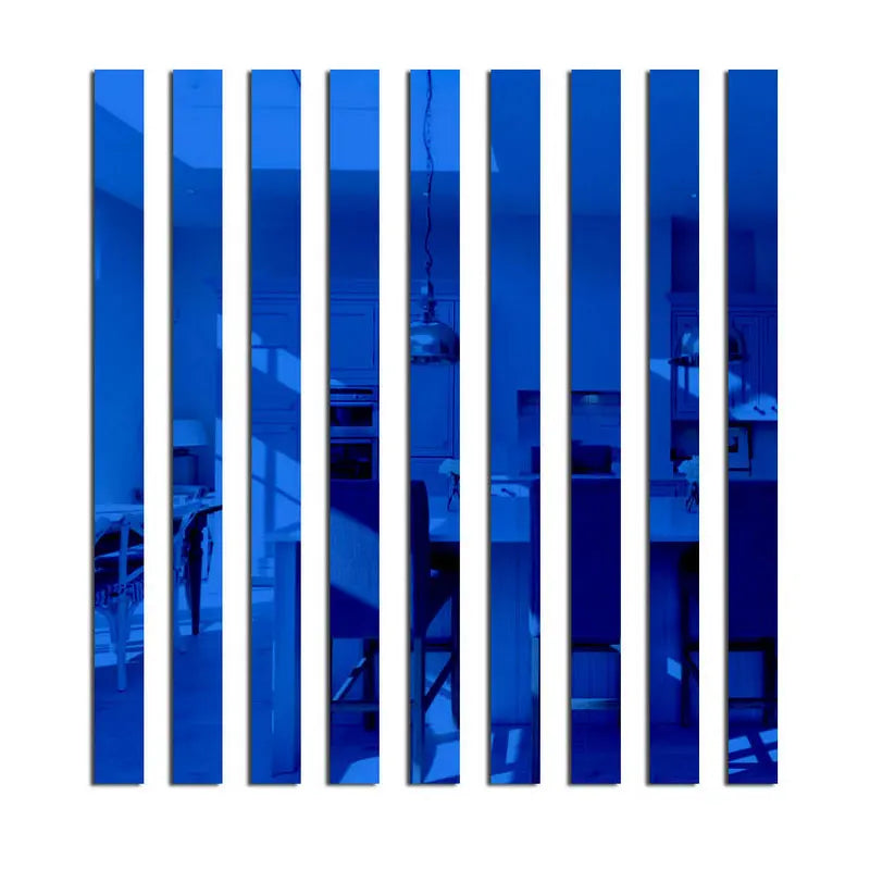Acrylic Mirror Wall Strips Set