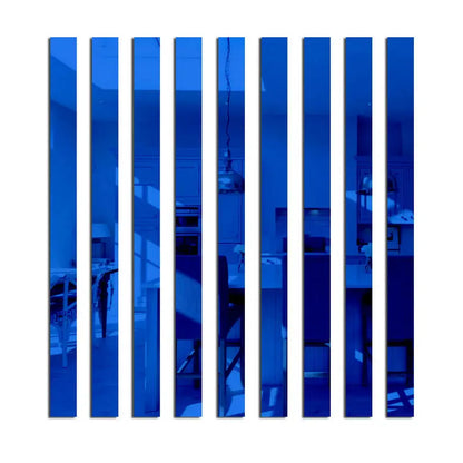 Acrylic Mirror Wall Strips Set