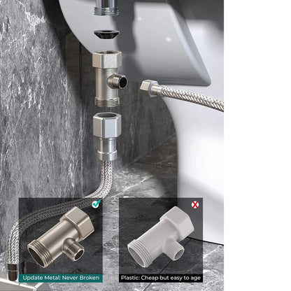 Dual Nozzle Bidet Toilet Seat Attachment