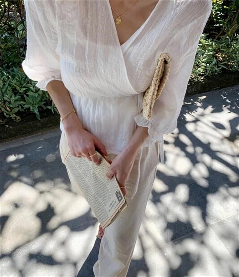 Women’s Handwoven Straw Envelope Clutch Bag