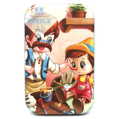 Wooden Cartoon Puzzle Set