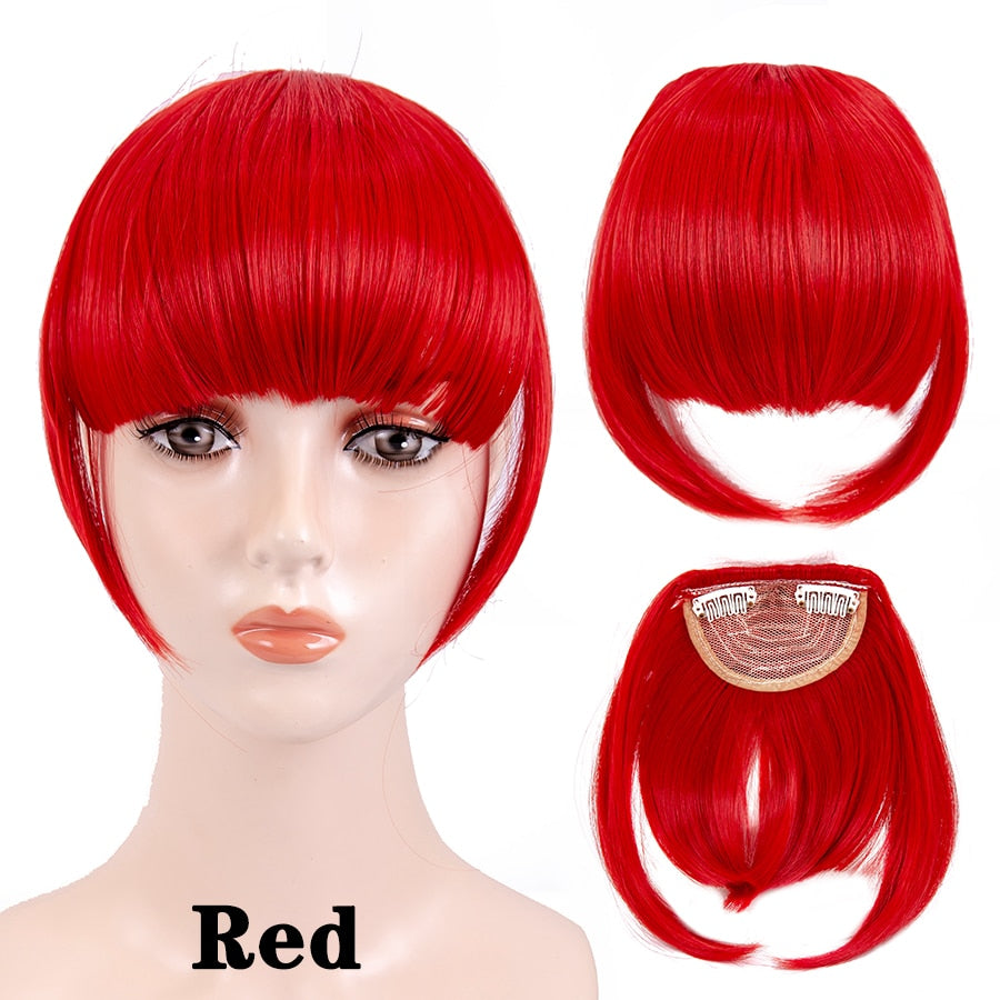 Leeons Short Synthetic Bangs Heat Resistant Hairpieces