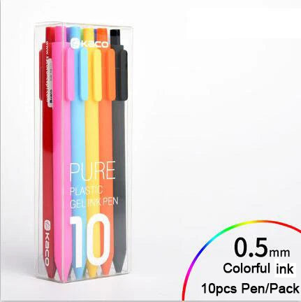 Kaco 10pcs 0.5mm Gel Pen Set