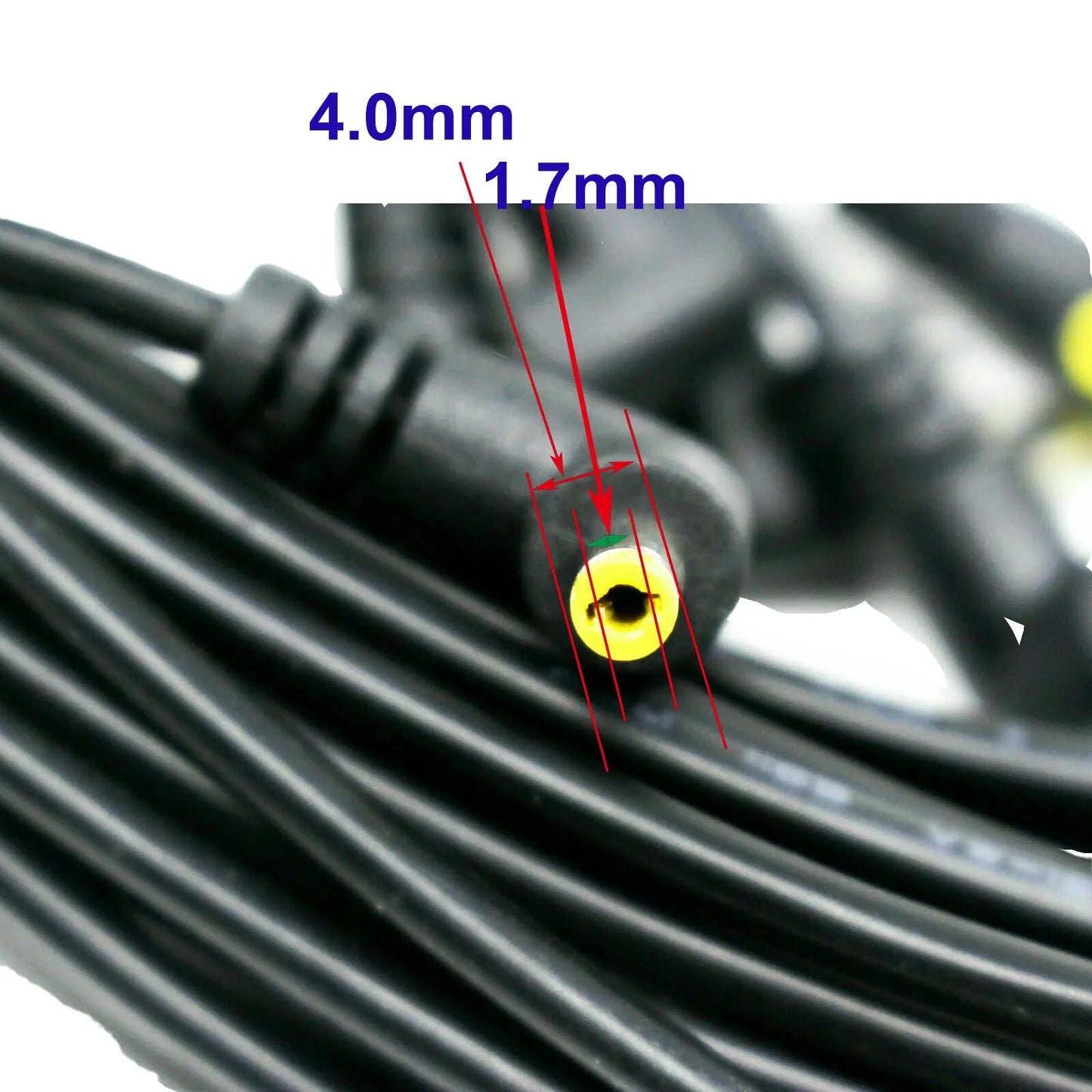 4.0 × 1.7mm DC Power Plug Cable