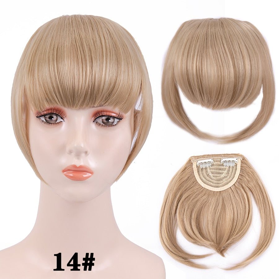 Leeons Short Synthetic Bangs Heat Resistant Hairpieces