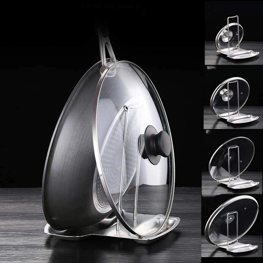 Stainless Steel Pot Lid & Utensil Holder