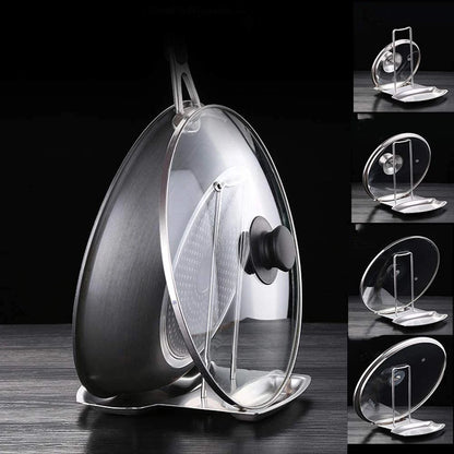 Stainless Steel Pot Lid & Utensil Holder
