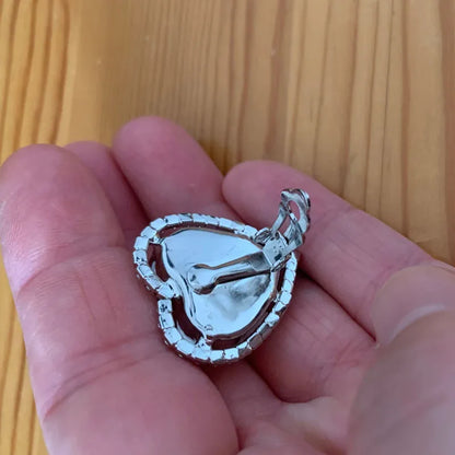 Women’s Heart Crystal Clip-On Earrings