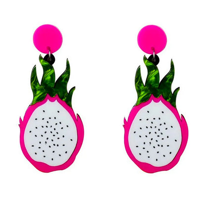 Fruit Vegetables Acrylic Drop Earrings