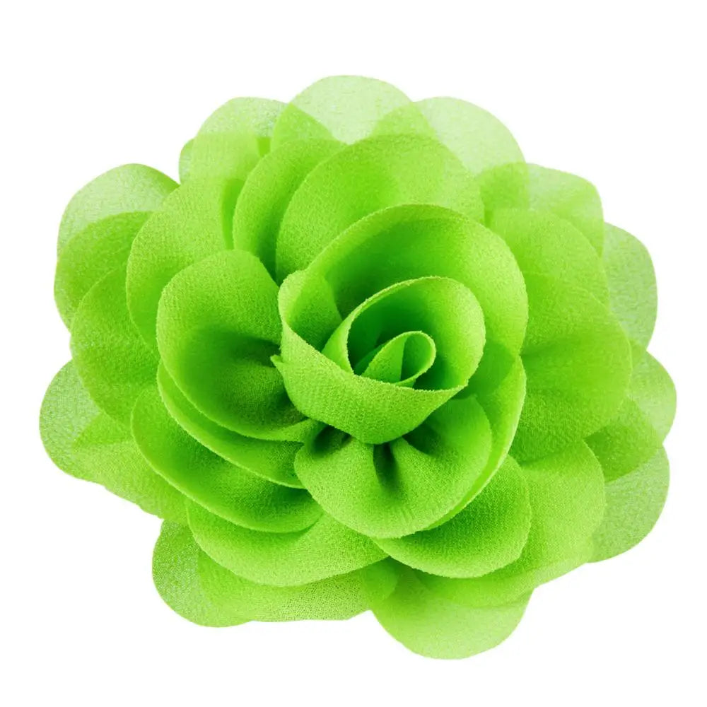 20 Color Girls Chiffon Flower Hair Clips