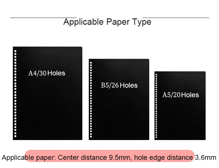 A4 Plastic Loose-Leaf Binding Rings
