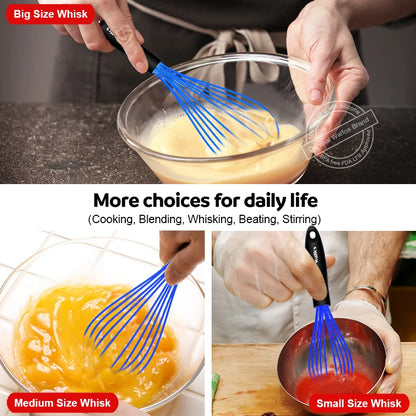 Walfos Silicone  Stainless Steel Wire Whisk