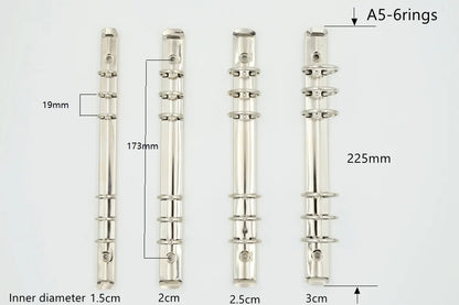 Metal Loose-Leaf Binder Rings