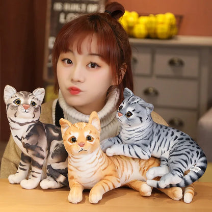 Lifelike Cat Plush Toy