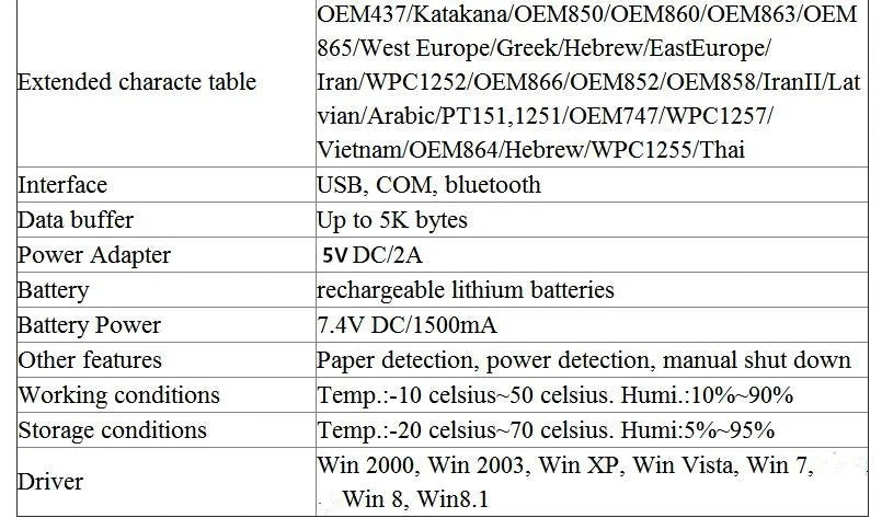 58mm Wireless Inkless POS Receipt Printer