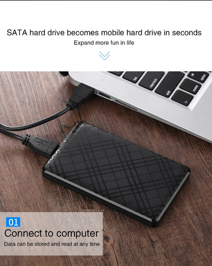 USB 3.0 2.5” SATA External Hard Drive Enclosure