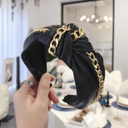 High Quality PU Leather Hairband