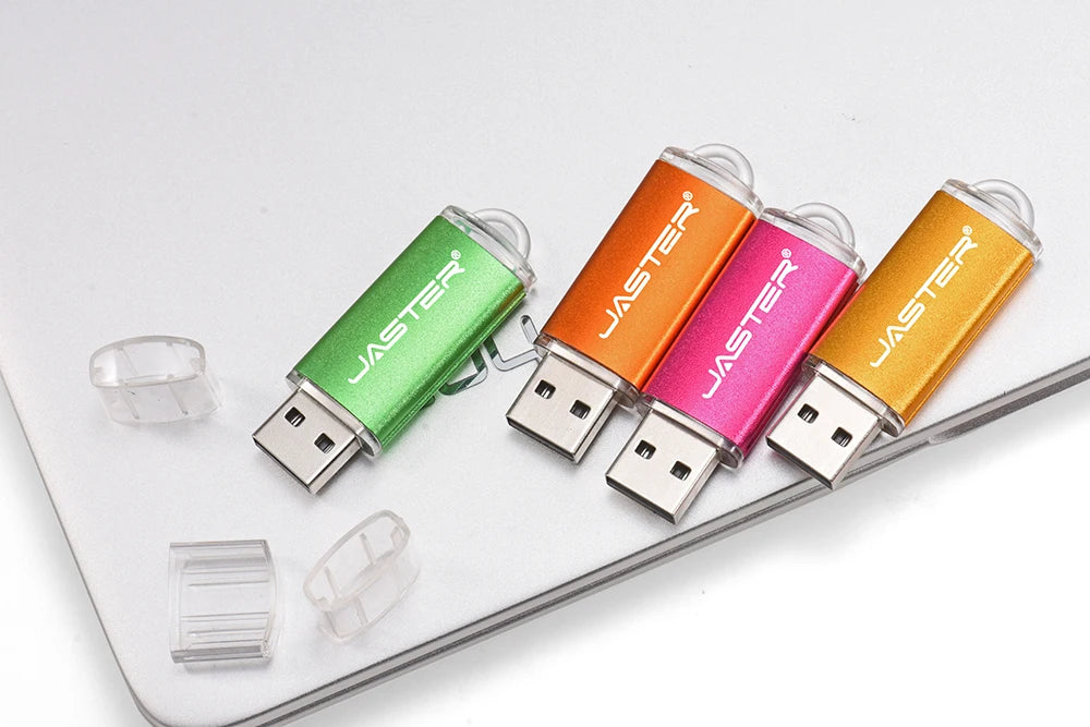 Portable USB 2.0 Memory Stick with Key Ring – Multiple Capacities & Colors