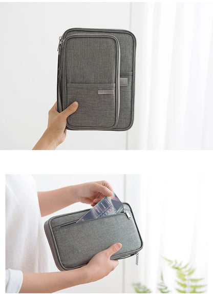 Family Passport Holder Waterproof Document Organizer