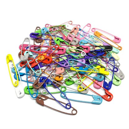 100pcs Colourful Safety Pins