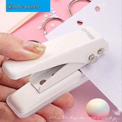 Minkys Kawaii Binder Hole Punch For Journal Paper