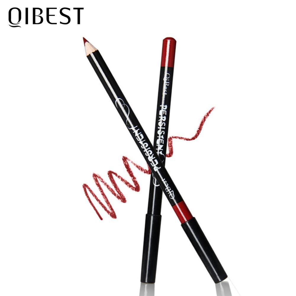 QIBEST 12Colour Long-lasting Matte Lipliner Pencil