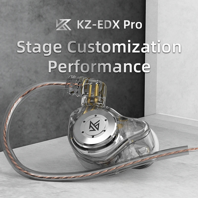 KZ EDX Pro HiFi Wired In-Ear Earphones with Detachable Cable