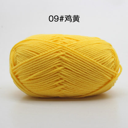 50g/Set 4ply Milk Cotton Knitting Wool Yarn