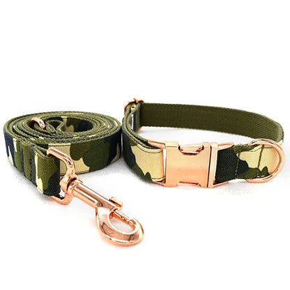 Personalized Camouflage Nylon Dog Collar with Buckle