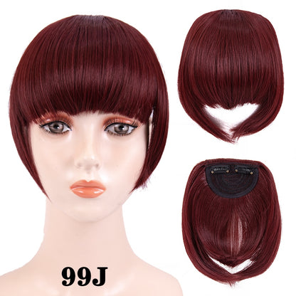 Leeons Short Synthetic Bangs Heat Resistant Hairpieces