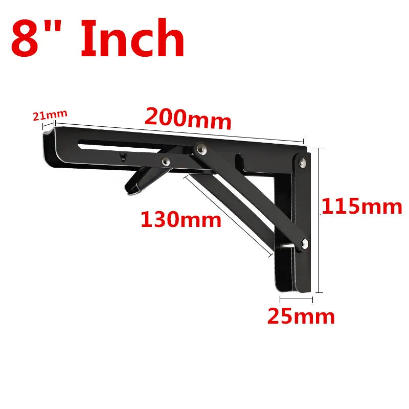 Heavy-Duty Adjustable Triangle Folding Shelf Brackets