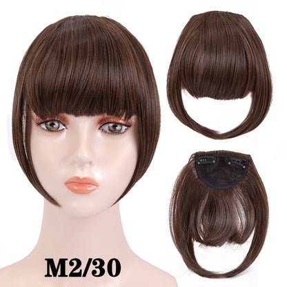 Leeons Short Synthetic Bangs Heat Resistant Hairpieces