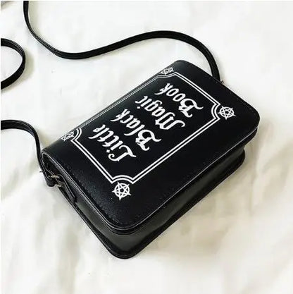 Letter Print PU Leather Crossbody Bag