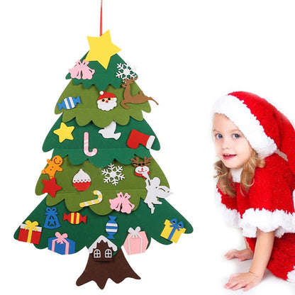 Kids DIY Felt Christmas Tree Set