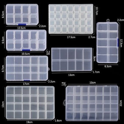 Plastic Box With Compartment Slot Organizer