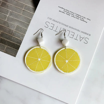 Fruit Vegetables Acrylic Drop Earrings