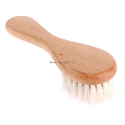 Wooden Handle Goat Hair Baby Brush