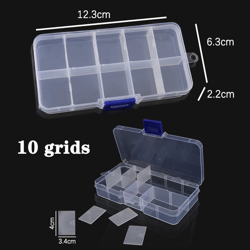 Plastic Box With Compartment Slot Organizer
