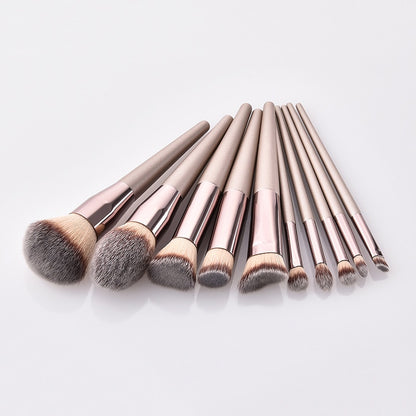 Champagne Makeup Brushes Set